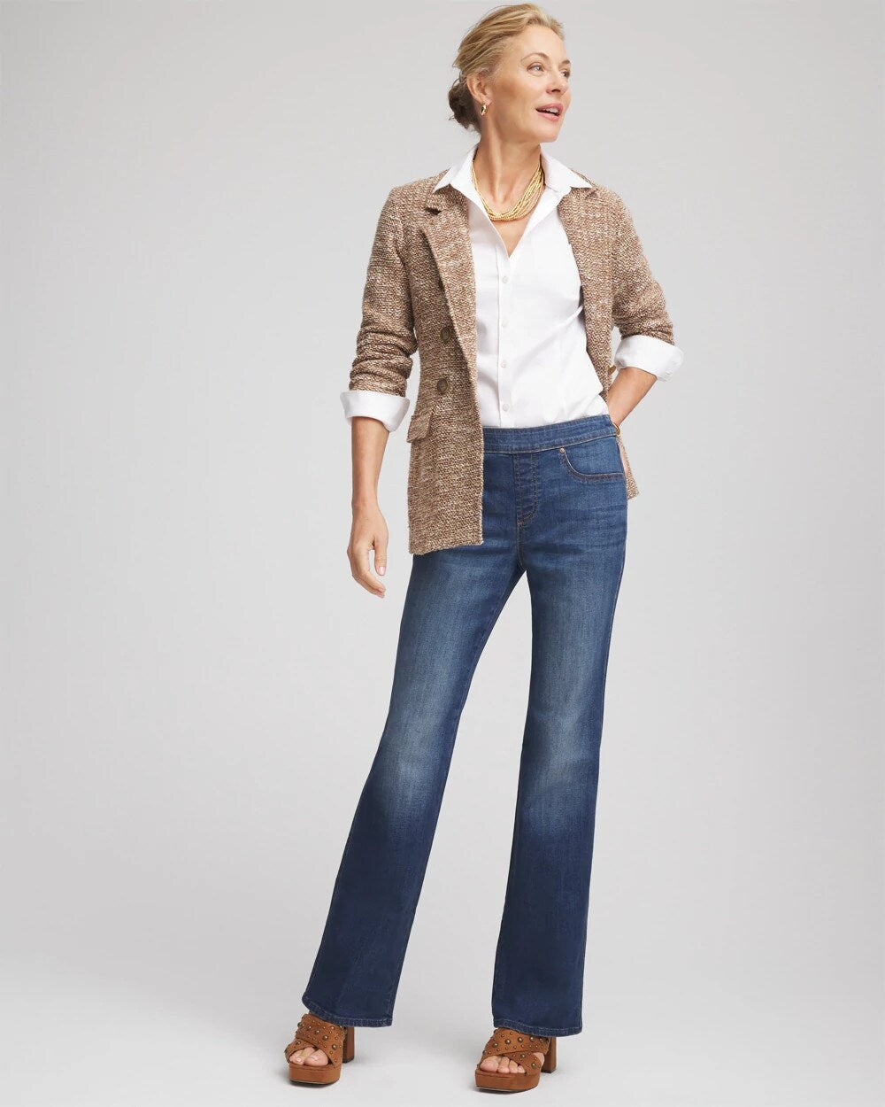 Petite Pull-On Slim Bootcut Jeggings