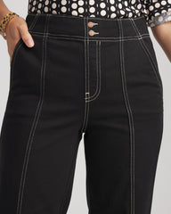 Petite Pull-On Wide-Leg Jeans