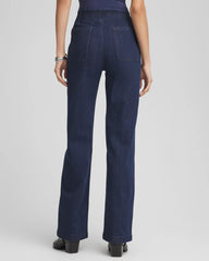 Petite Pull-On Wide-Leg Trouser Jeans