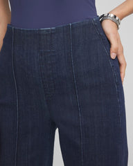 Petite Pull-On Wide-Leg Trouser Jeans