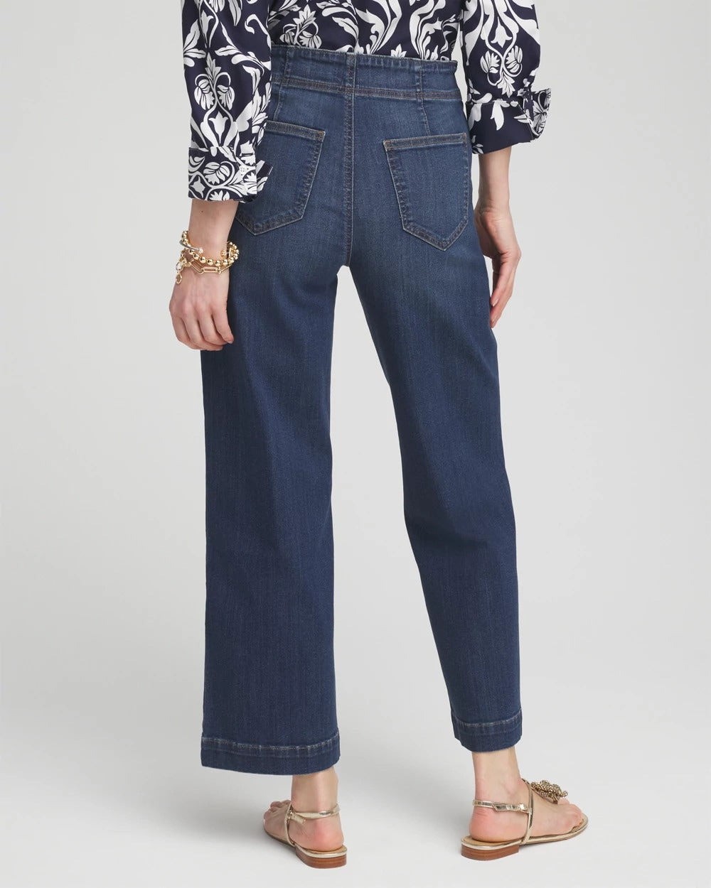 Petite Pull-on Wide Leg Cropped Pants