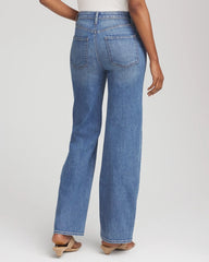 Petite Appliqué High-Rise Wide-Leg Jeans