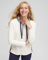 Zenergy® Double-Knit Stripe Hood Tunic