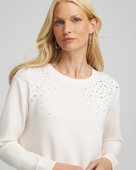 Zenergy® Rhinestone Pullover Top