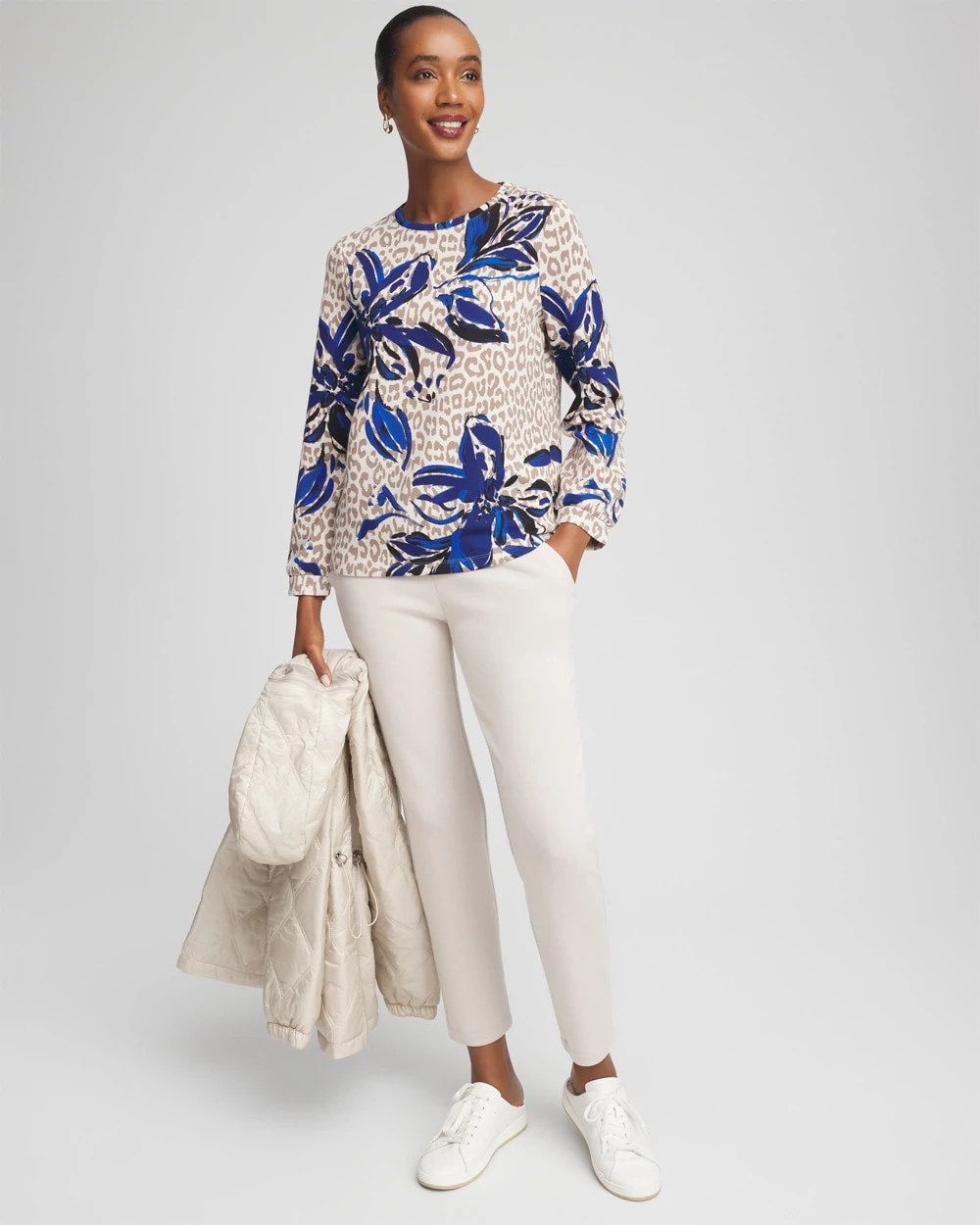 Zenergy® Soft Animal Print Top