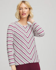 Zenergy® Soft Brushed Striped Top