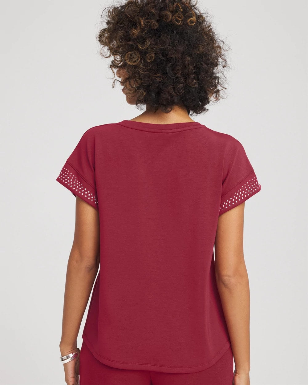 Zenergy® Embellished Short-Sleeve Top