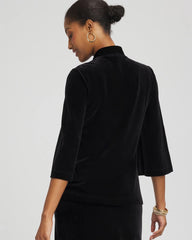 Travelers™ Velvet V-Neck Kimono Sleeve Top