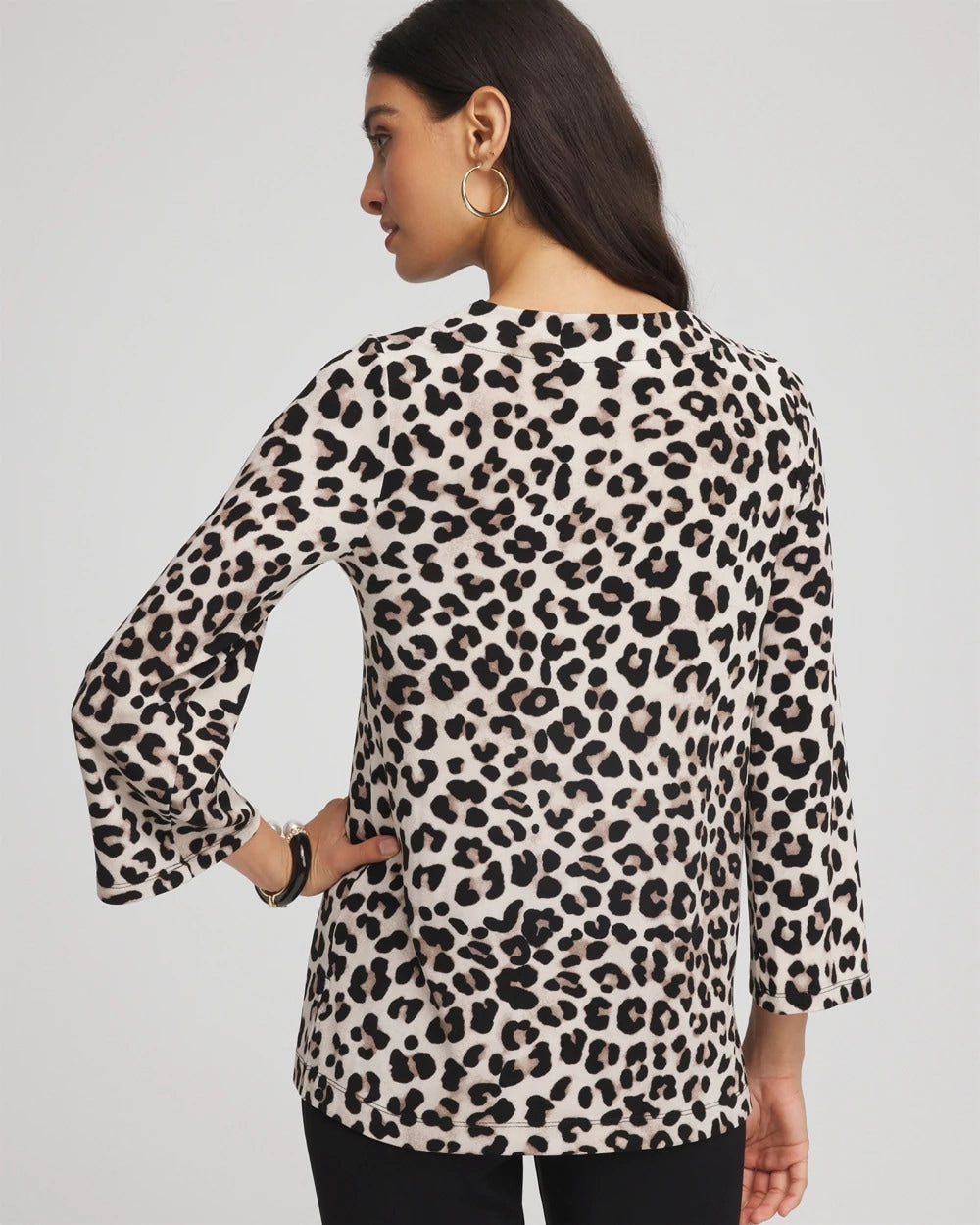 Travelers™ Animal-Print Lattice Top