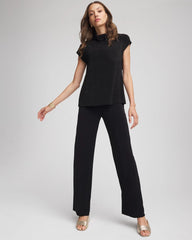 Travelers™ Hollywood-Waist Straight-Leg Pants