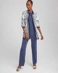 Travelers™ Collection Paisley Mesh Shirt Jacket