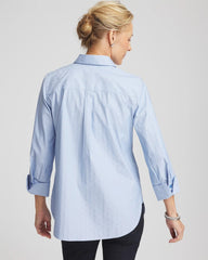 No Iron™ Striped Jacquard Sateen Shirt