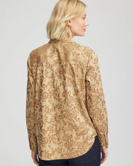 No Iron™ Jacquard Scrolls  Shirt