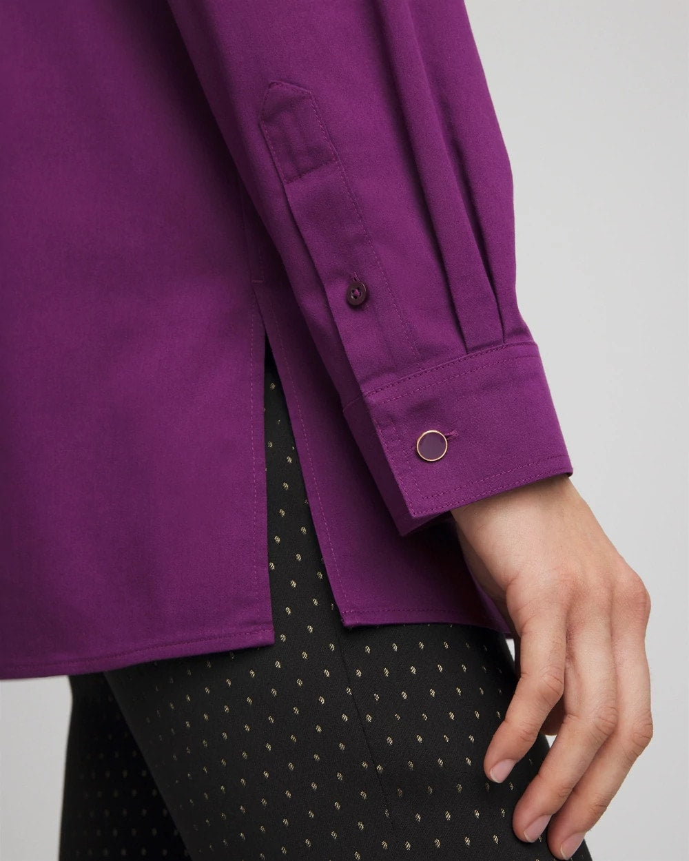 No Iron™ Novelty Button Tunic