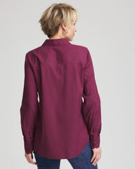 No Iron™ Jacquard Chianti Animal-Motif Shirt