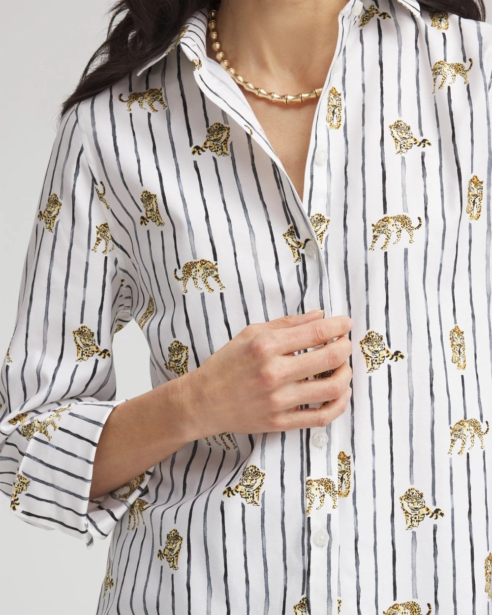 No Iron™ Leopard Graphic Shirt