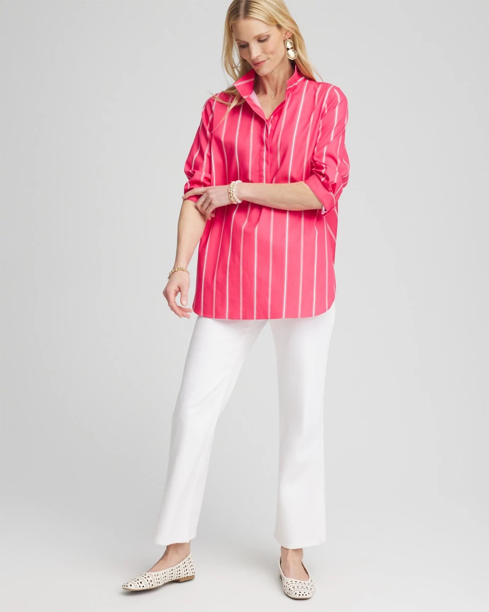 No Iron™ Stretch Stripe Tunic