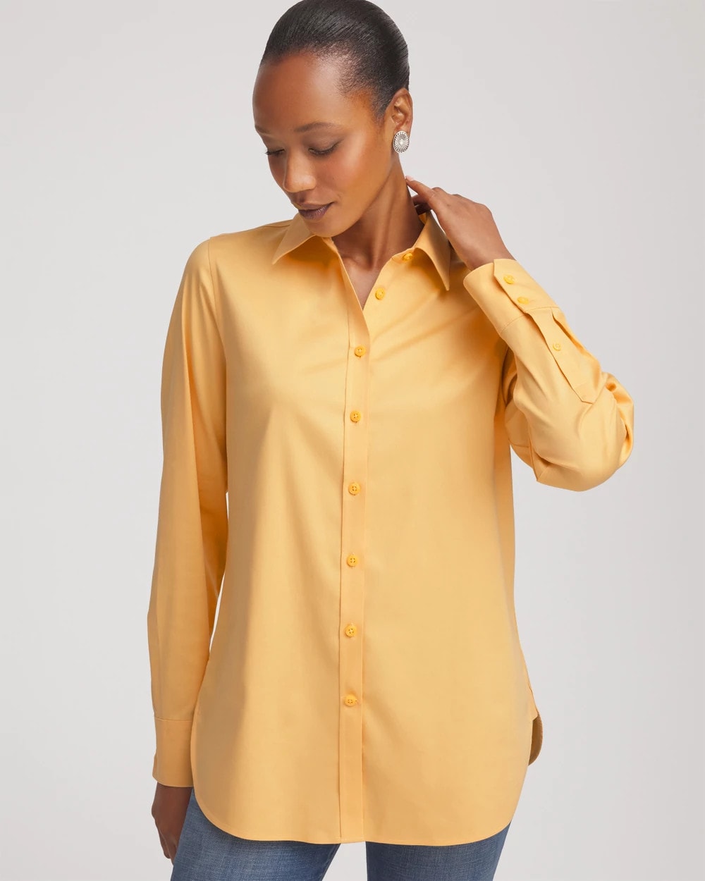 No Iron™ Stretch-Sateen Shirt