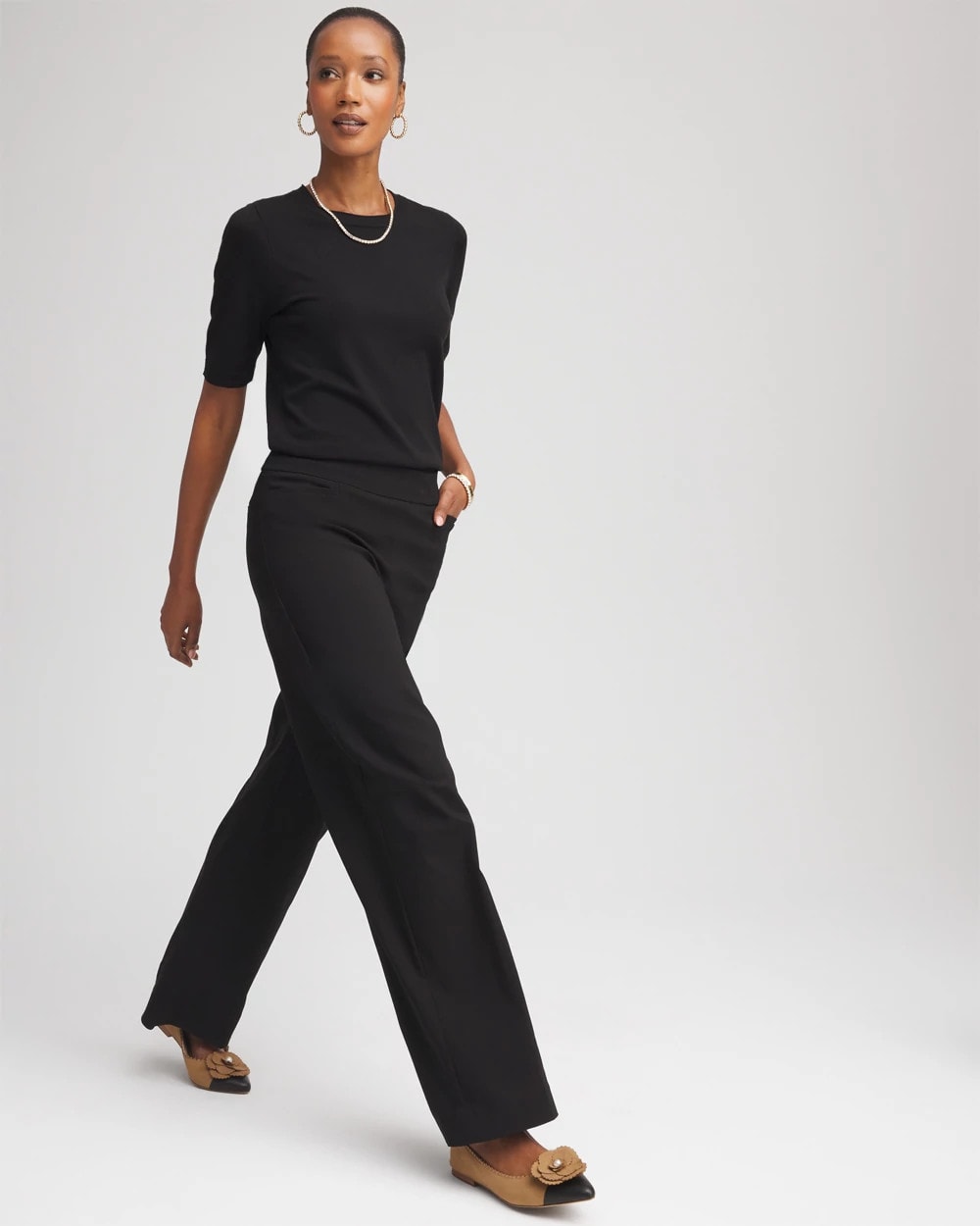 Brigitte™ Slim Wide-Leg Pants