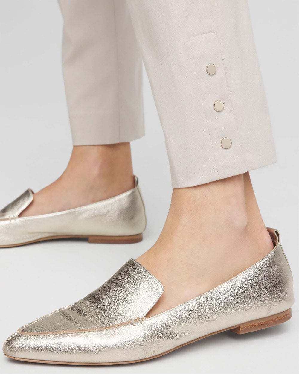 Brigitte™ Pull-On Slim Rivet Ankle Pants