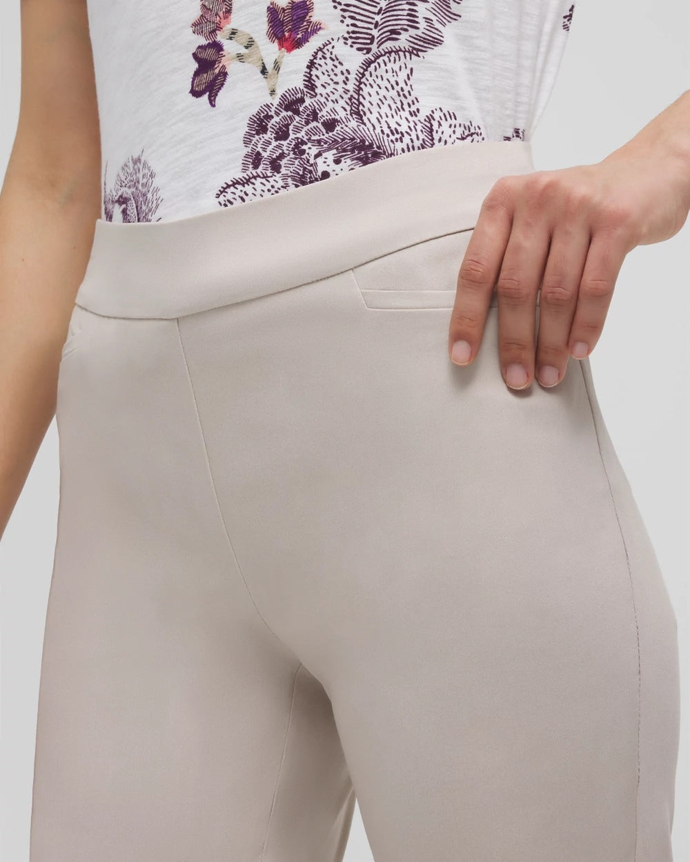 Brigitte™ Pull-On Slim Cropped Pants