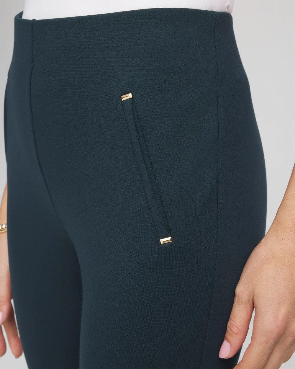 Juliet Slim Trim Detail Ankle Pants