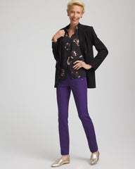 Juliet Slim Trim Detail Ankle Pants