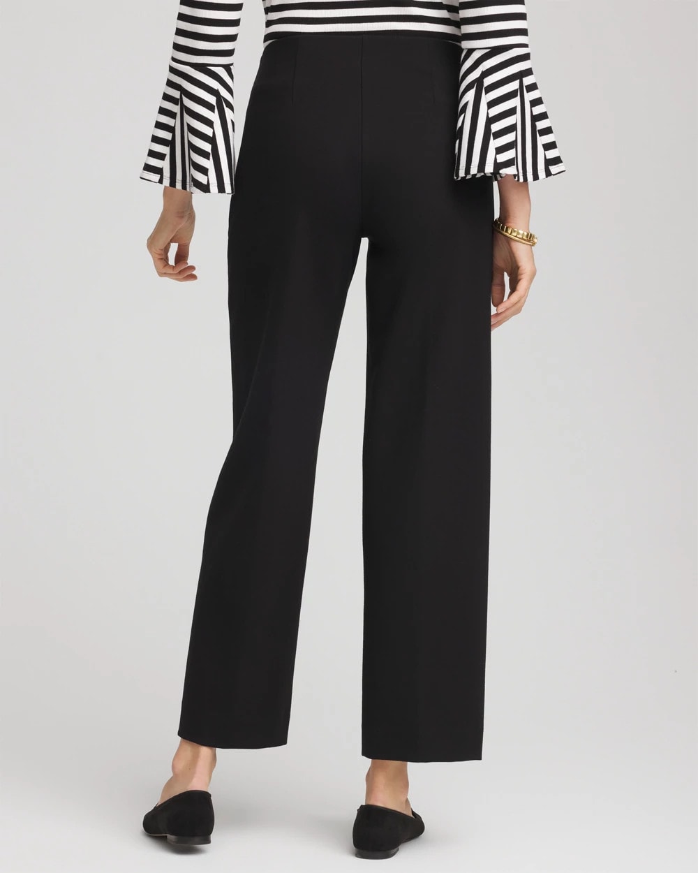 Juliet Slim Wide-Leg Cropped Pants
