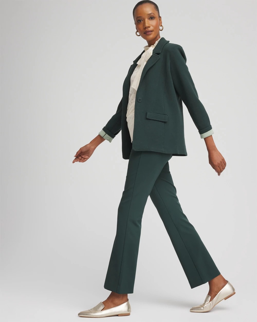 Lightweight Juliet Flared Ankle Pants
