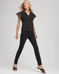 Juliet Slim Trim Detail Ankle Pants