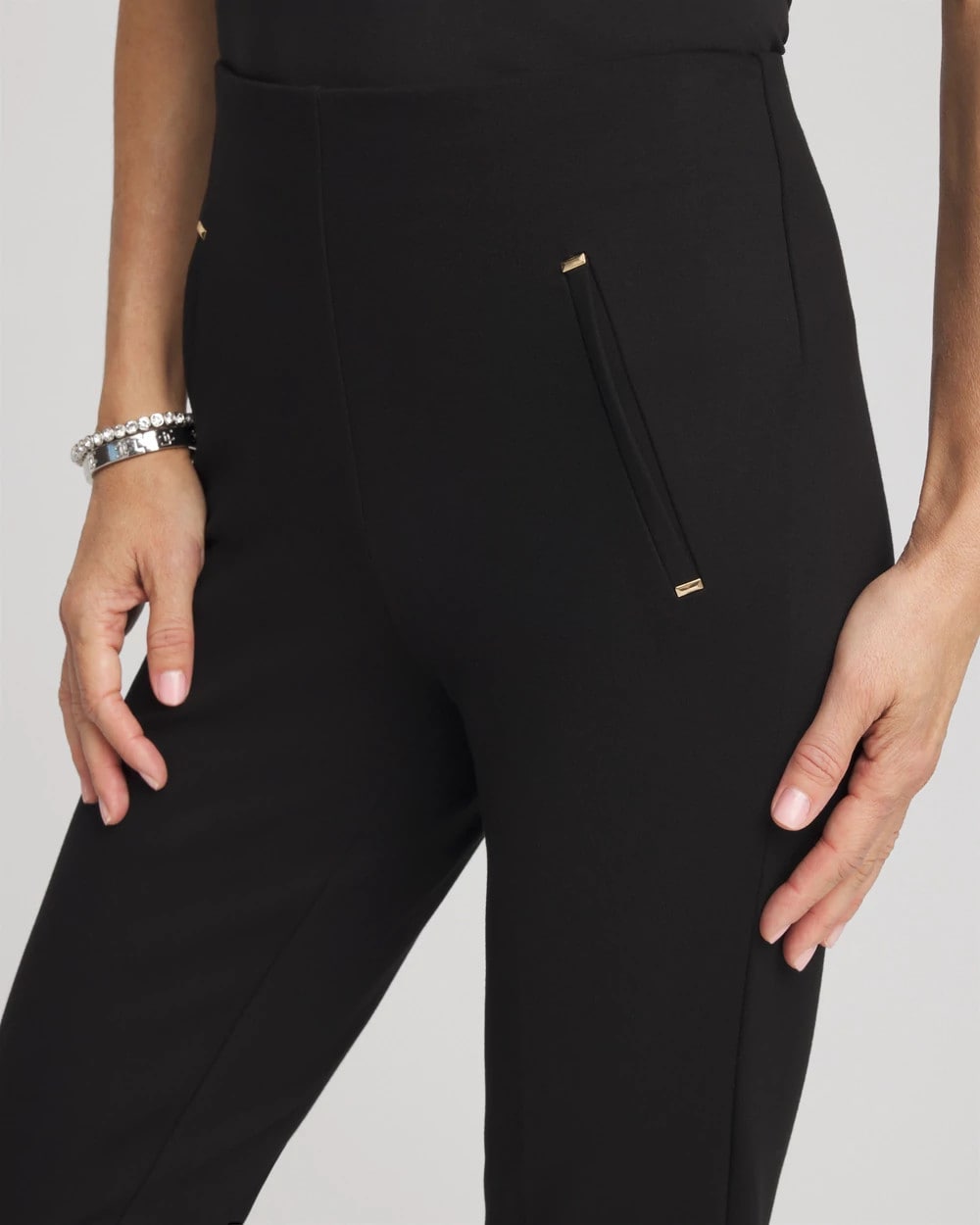 Juliet Slim Trim Detail Ankle Pants